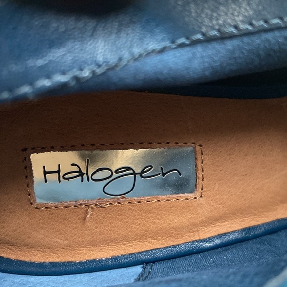 Like New! Halogen Women’s Hakatrina Teal Suede Peep Toe Bootie Heels - Picture 12 of 12